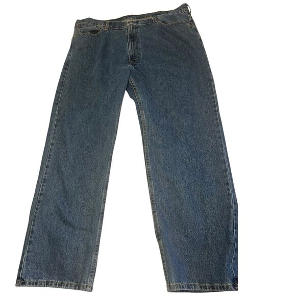 Levi’s 505 Men’s Regular Fit Straight Jeans Blue Denim W44 L32 Fall Layering - Picture 1 of 13